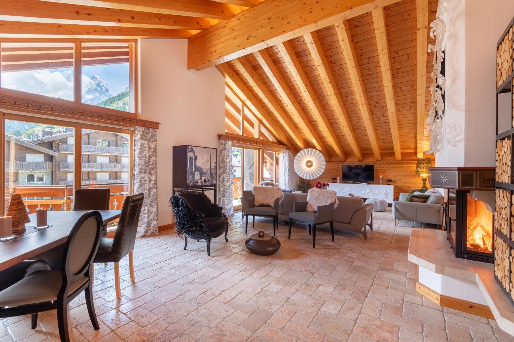 Luxury Chalets & Apartments By Mountain Exposure Zermatt Camera foto